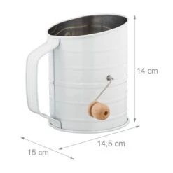 2x Passoires à Farine Avec Manivelle -Cuisine Ustensiles Magasin 026c1ef5b3b9400d9a097206fea8d54b