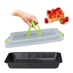 Plat Four Avec Couvercle 3 En 1 -Cuisine Ustensiles Magasin 0326d93b57bf4fc886ad187ce5f13097