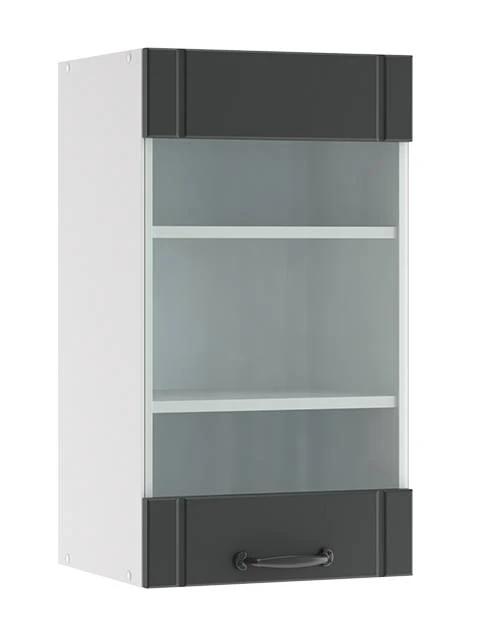 Meuble Haut Vitré Fame Anthracite 3 Meuble Haut Vitré Fame Anthracite