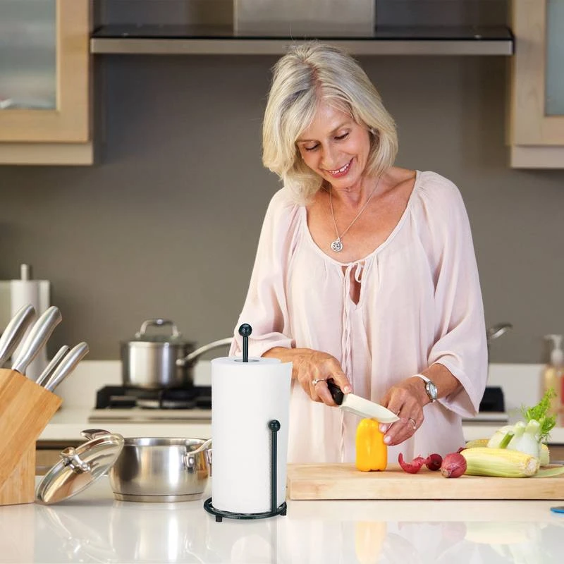 Support D'essuie-tout Sur Pieds Rustique 4 Support D'essuie-tout Sur Pieds Rustique – Image 2