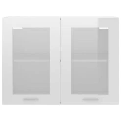 VIDAXL Armoire En Verre Suspendue -Cuisine Ustensiles Magasin 0ed76cdd1cf94ee6a21153eff350fa18