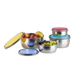Lot De 4 Bols Avec Couvercle -Cuisine Ustensiles Magasin 0f4a26430b414bd894f1a94733b9d66d