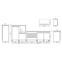 Cuisine équipée Pattburg I -Cuisine Ustensiles Magasin 1000164659 220531 500 SKETCH DETAILS P000000001000164659 sketch