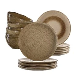 Leonardo Assiettes En Céramique Matera (18 élém.) 35 Leonardo Assiettes En Céramique Matera (18 élém.) -Cuisine Ustensiles Magasin 1000263032 210607 13522300137 IMAGE P000000001000263032