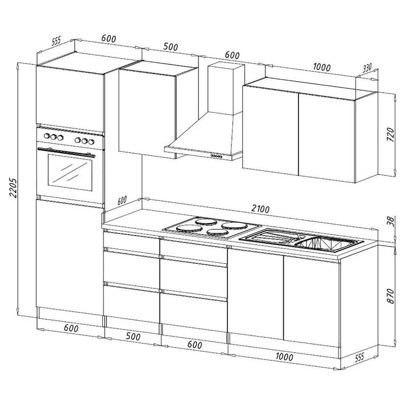 Cuisine équipée Melano I (8 éléments) 10 Cuisine équipée Melano I (8 éléments) – Image 8
