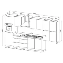 Cuisine équipée Melano V (10 éléments) -Cuisine Ustensiles Magasin 1000269076 230609 500 SKETCH DETAILS P000000001000269076 sketch