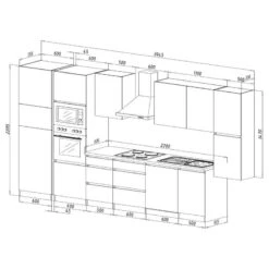 Cuisine équipée Melano IV (10 éléments) -Cuisine Ustensiles Magasin 1000269109 230609 500 SKETCH DETAILS P000000001000269109 sketch