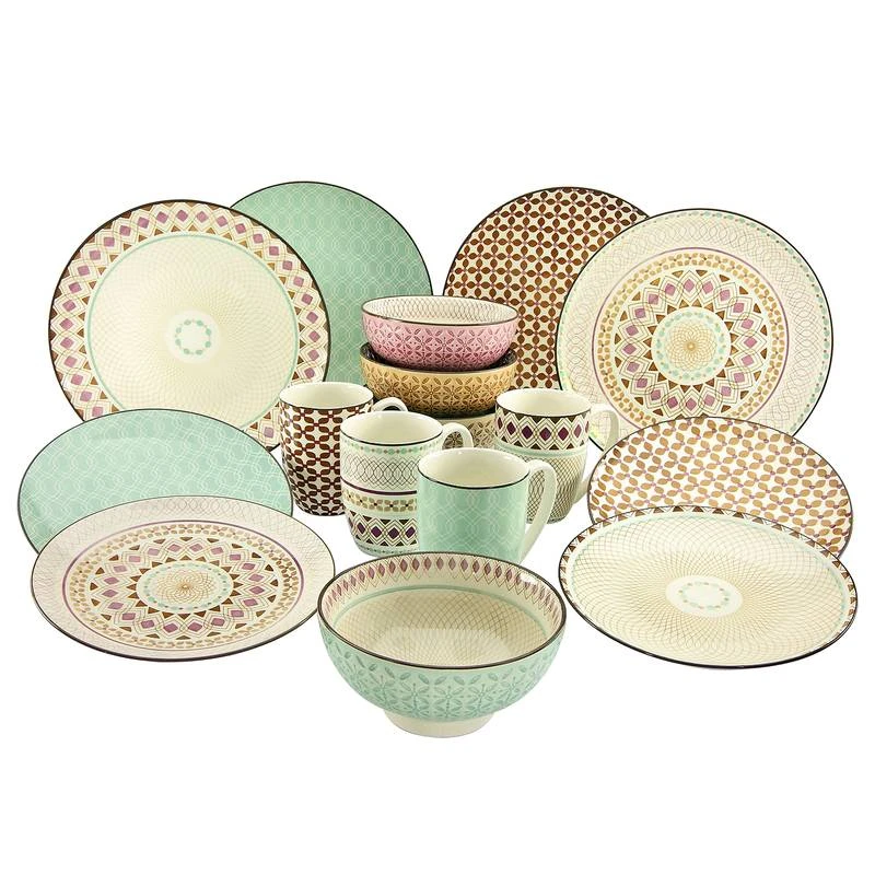 Service De Table MANDALA (16 éléments) 3 Service De Table MANDALA (16 éléments)