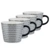 Tasses ORNAMENTS (lot De 4) -Cuisine Ustensiles Magasin 1000331517 220215 010 IMAGE P000000001000331517