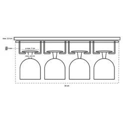 Wenko Porte-verres Basic II -Cuisine Ustensiles Magasin 1000339082 220304 500 SKETCH DETAILS P000000001000339082 sketch