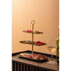 PRESENT TIME Etagère Festive Noir -Cuisine Ustensiles Magasin 12e853738942438fa73adf8042594896