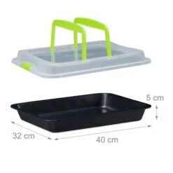 Plat Four Avec Couvercle 3 En 1 -Cuisine Ustensiles Magasin 1465ee2055bb411dbcbbb659a0009645