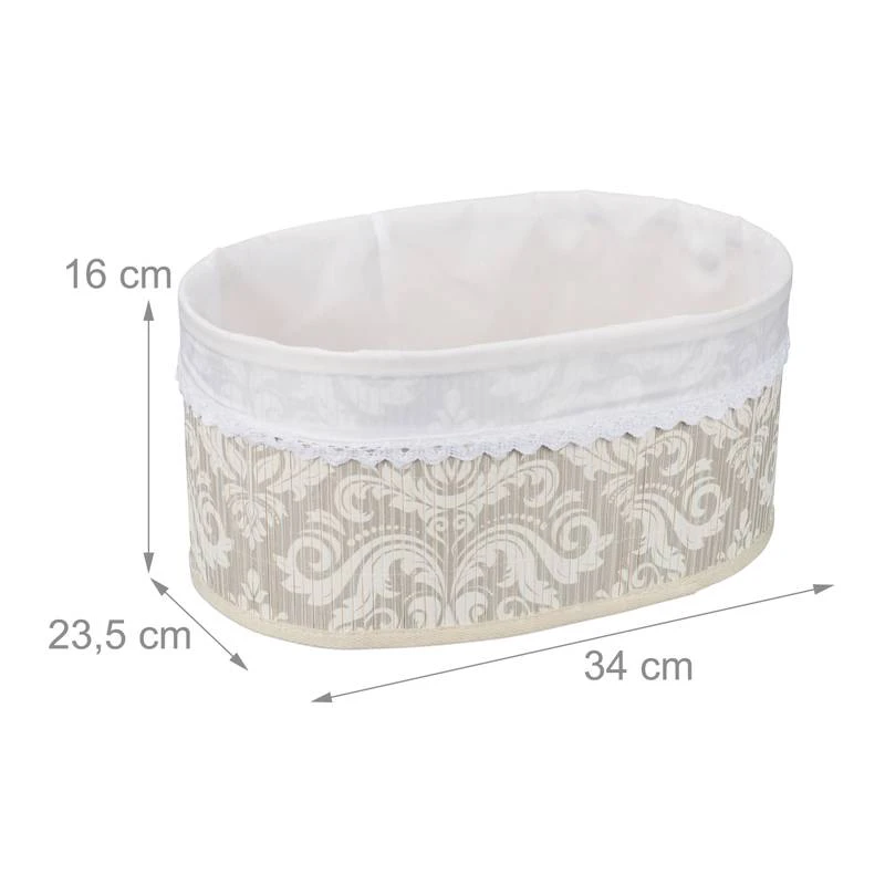 Corbeille à Pain En Bambou Motif Floral 12 Corbeille à Pain En Bambou Motif Floral – Image 10