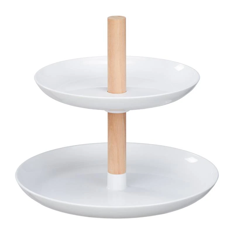 Serviteur à Gâteaux En Plastique & Bois 7 Serviteur à Gâteaux En Plastique & Bois – Image 5