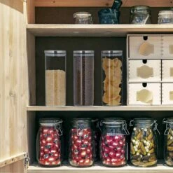 Pot En Verre Pour Stockage Jeu De 3;1,5L -Cuisine Ustensiles Magasin 1869621ddd734acdadaed38490fedfdb