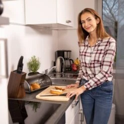 Boîte à Pain Couvercle Coulissant 11 Boîte à Pain Couvercle Coulissant -Cuisine Ustensiles Magasin 2353e9bea7bd4a23ab7e76743f99cb75