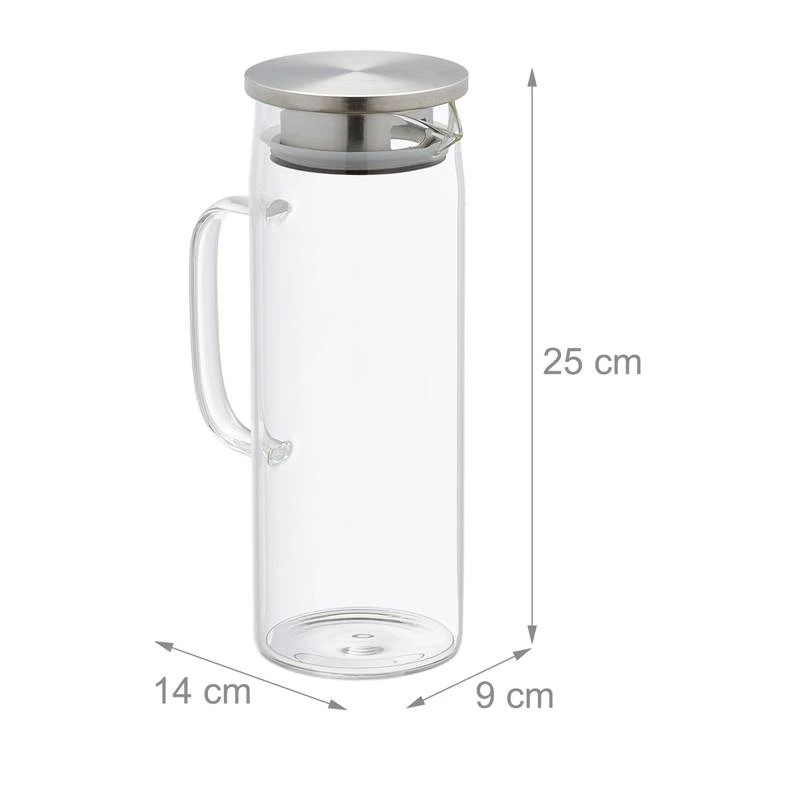 Carafe En Verre Avec Couvercle 1,2L 11 Carafe En Verre Avec Couvercle 1,2L – Image 9