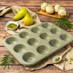 Moule 12 Muffins Green Vision 11 Moule 12 Muffins Green Vision -Cuisine Ustensiles Magasin 32f79ea1bf7c4976863d24457e8bea98