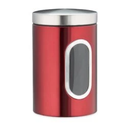 6x Bocaux En Métal Avec Fenêtre Rouge 26 6x Bocaux En Métal Avec Fenêtre Rouge -Cuisine Ustensiles Magasin 35345bd8efc2445baa4b00e92e76e661