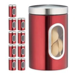 10x Bocaux En Métal Avec Fenêtre Noire 39 10x Bocaux En Métal Avec Fenêtre Noire -Cuisine Ustensiles Magasin 36f9e417bccb43a8a9dc119ba7f870f5