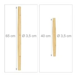 Lot De 2 Rouleaux à Pâtisserie En Bambou -Cuisine Ustensiles Magasin 3dcf053d405a44f49b11ba8bb57e76b2