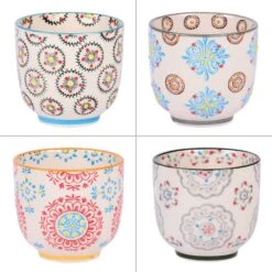 Coffret De 4 Gobelets à Thé Bohème