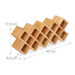 Etagère à épices En Bambou Avec 18 Pots -Cuisine Ustensiles Magasin 421b336d09bc4582af0c6de9aa9afa95