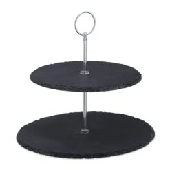 Présentoir Apéritif Ardoise 2 étages -Cuisine Ustensiles Magasin 456ec4c164144ed9b595fd6e3da48687