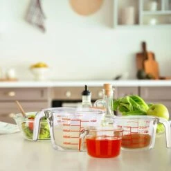 Lot De 3 Verres Mesureurs -Cuisine Ustensiles Magasin 492f0245b38f41e289324bf46433ab0a