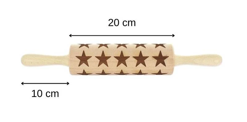 Rouleau à Pâtisserie Motif étoiles Noël 5 Rouleau à Pâtisserie Motif étoiles Noël – Image 3