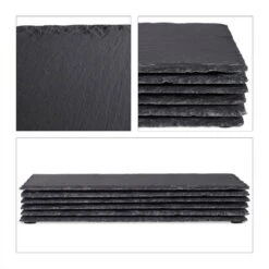 Assiettes En Ardoise 30x20 Cm Lot De 6 -Cuisine Ustensiles Magasin 4b9cf7ae4e104378a0bab5aeac39e965 1