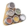 Étagère à épices Bambou 6 Pots Inox -Cuisine Ustensiles Magasin 512a82faa0be4297aa35390976e5c673