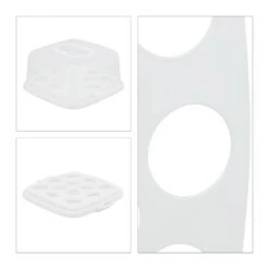 Boîte Carrée à Gâteau 18 Boîte Carrée à Gâteau -Cuisine Ustensiles Magasin 55c788fe334e40eaaed9e63964992742