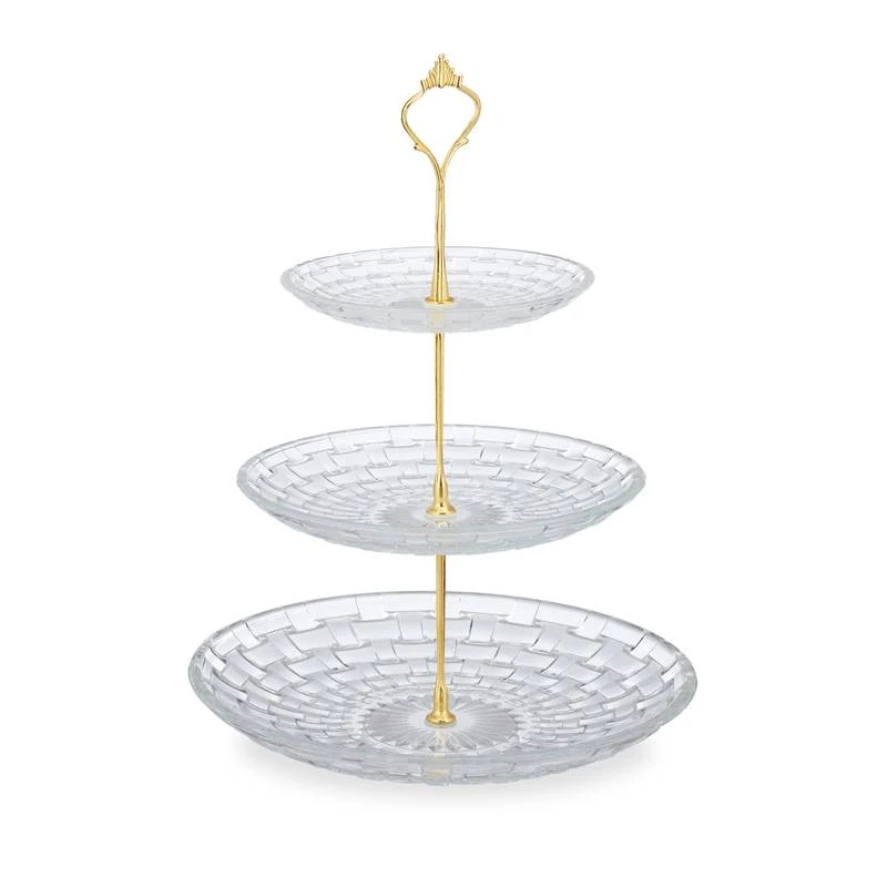 Présentoir à Gâteaux à 3 étages En Verre 7 Présentoir à Gâteaux à 3 étages En Verre – Image 5