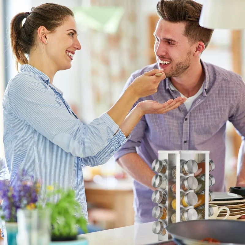 Tourniquet à épices Carré Avec 20 Pots 5 Tourniquet à épices Carré Avec 20 Pots – Image 3