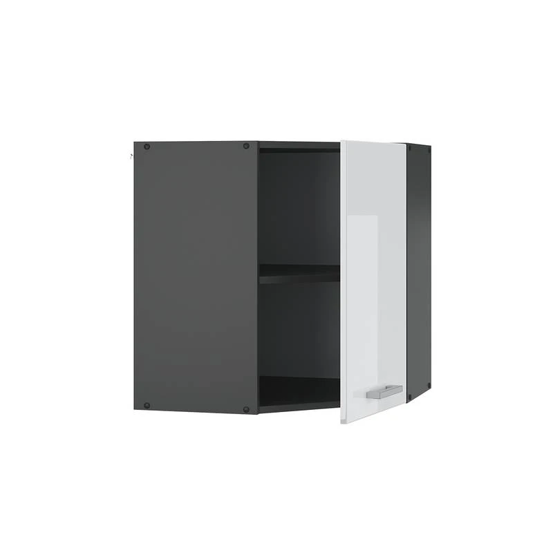 Meuble Haut D'angle R-Line 57cm Bordeaux 8 Meuble Haut D'angle R-Line 57cm Bordeaux – Image 6