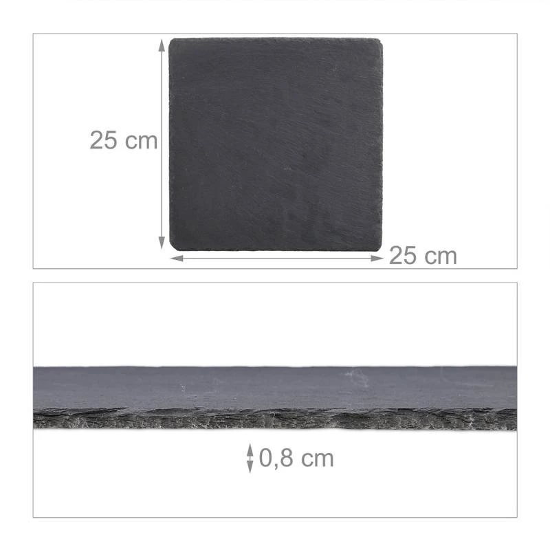 Plateau En Ardoise Carré Lot De 6 12 Plateau En Ardoise Carré Lot De 6 – Image 10