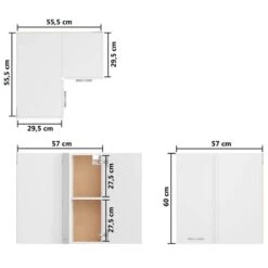 VIDAXL Armoire D'angle Suspendue 24 VIDAXL Armoire D'angle Suspendue -Cuisine Ustensiles Magasin 624dbd23055a49c3b986fe60b302f4da