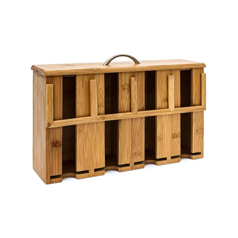 Boîte à Thé Bambou Sachets Thé Vrac 3 Boîte à Thé Bambou Sachets Thé Vrac