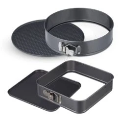 Lot Moules à Charnière Ronds Et Carrés -Cuisine Ustensiles Magasin 6a585d23a7be4cc49af0cd490f21741d