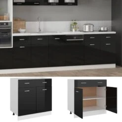 VIDAXL Armoire De Plancher -Cuisine Ustensiles Magasin 6df5421000b24cf297e9bba4d3bb7fab