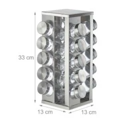 Tourniquet à épices Carré Avec 20 Pots 21 Tourniquet à épices Carré Avec 20 Pots -Cuisine Ustensiles Magasin 6fc394f2bbd7475c8a2249300a230687