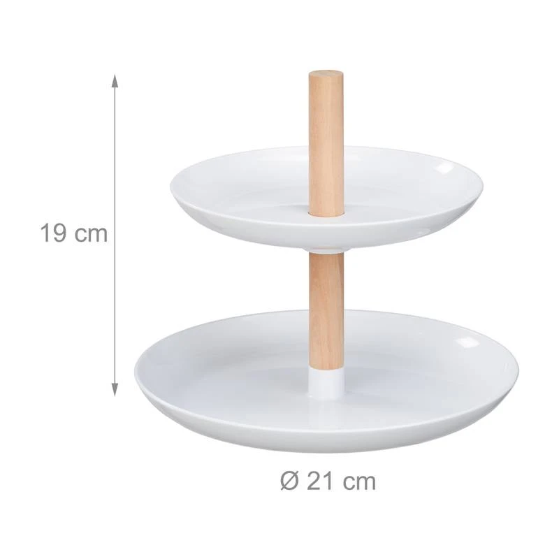 Serviteur à Gâteaux En Plastique & Bois 10 Serviteur à Gâteaux En Plastique & Bois – Image 8