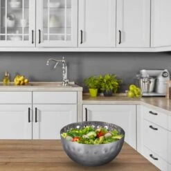 2x Saladiers Argentés Ø 25 Cm -Cuisine Ustensiles Magasin 73b11f04af9244abbfc8342a0e3fd00a