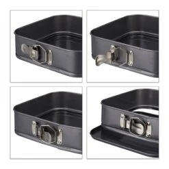 Moule Carré à Charnière Set De 3 -Cuisine Ustensiles Magasin 788d41424086494ea59388eba4b08761