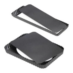 Moule Tarte Rectangulaire En Lot De 2