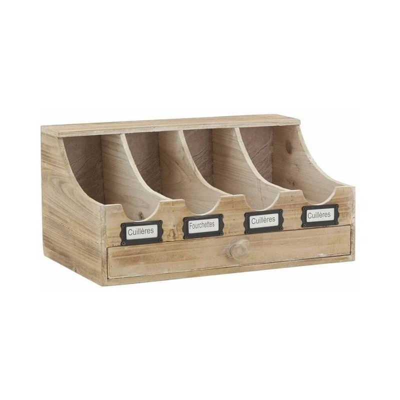 Range-couverts Brasserie En Bois Vieilli 3 Range-couverts Brasserie En Bois Vieilli