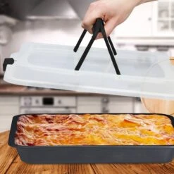 Plat Four Avec Couvercle 3 En 1 -Cuisine Ustensiles Magasin 8148a96d77cb47d49554460a65e8cb96