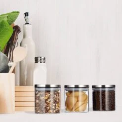 Pot De Stockage Jeu De 3 380 Ml Chacun -Cuisine Ustensiles Magasin 820c022515bd4ab88b61492854949b94