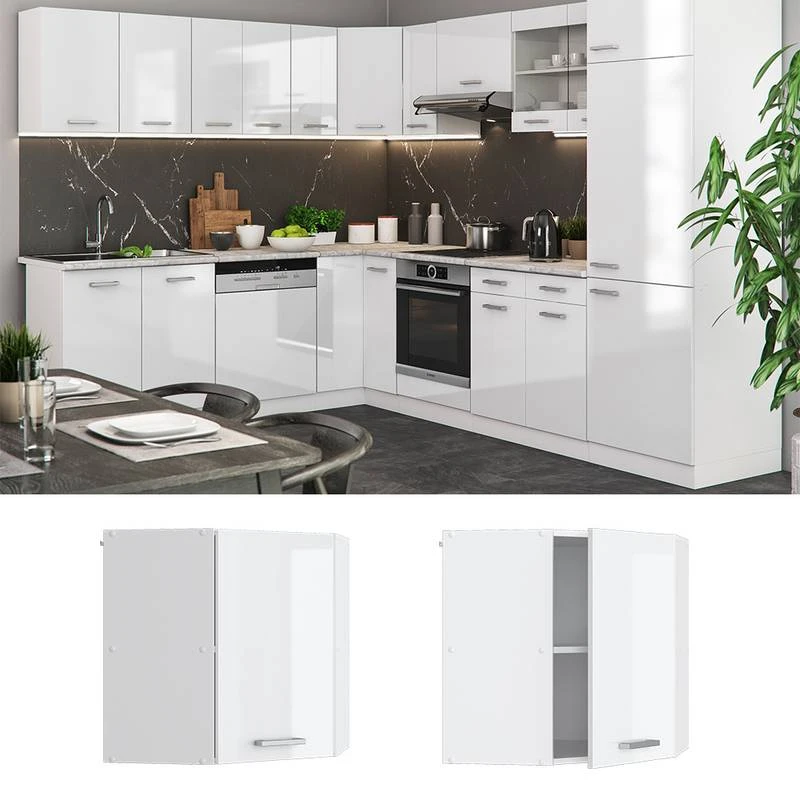 Meuble Haut D'angle R-Line 57cm 11 Meuble Haut D'angle R-Line 57cm – Image 9